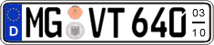 German license plate, Seasonal plates