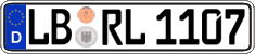 German license plate, Regular plates
