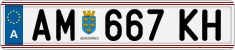 License plate of Austria, Regular plates