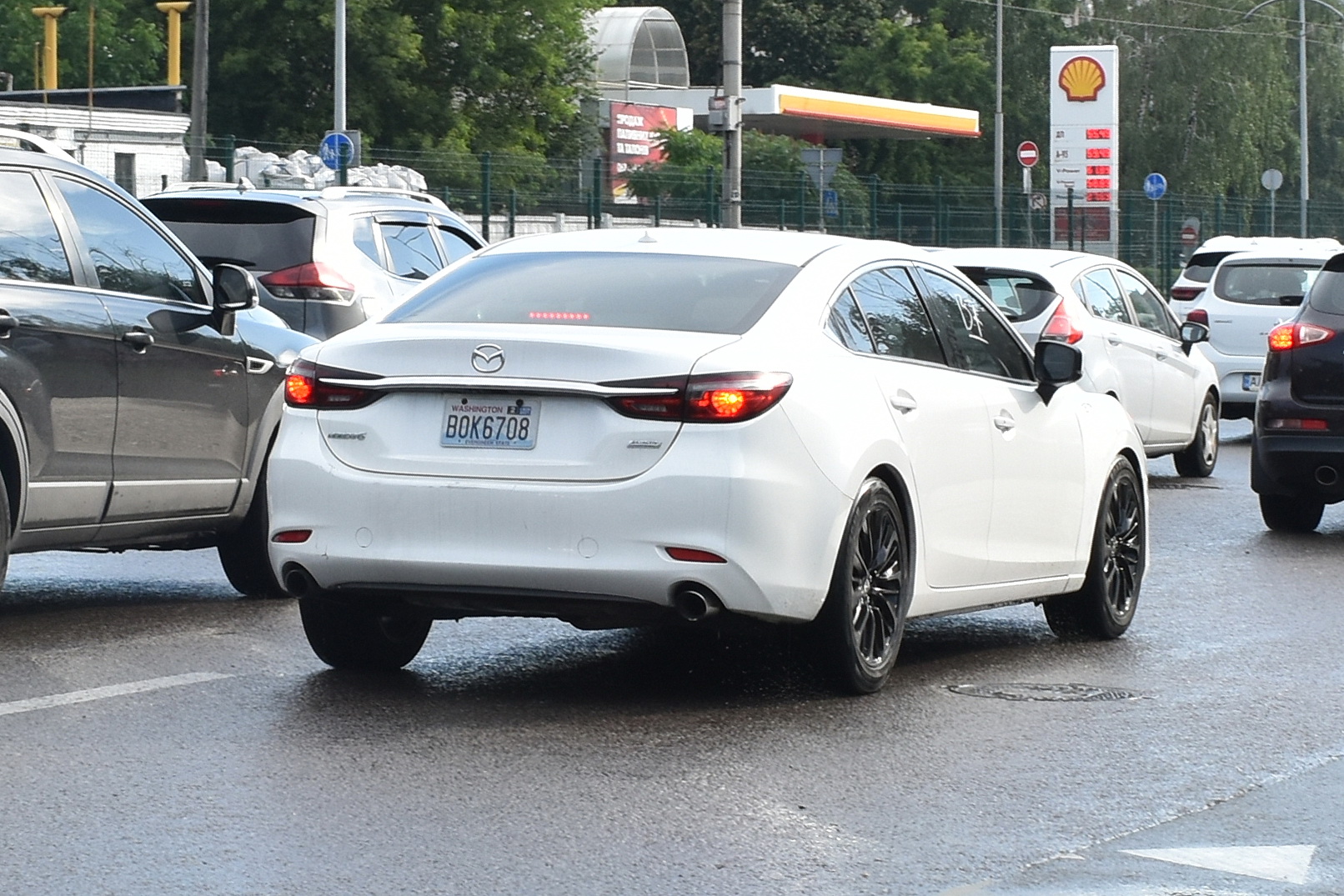 BOK6706, License plate without vehicle 