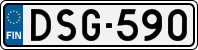 License plate of Finland, Cars