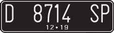 License plate of Indonesia, Regular plates