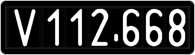 License plate of Austria, 1947 year system