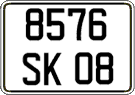 French license plate, FNI