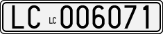 License plate of Italy, Cars (1927 year series)
