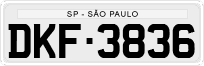 License plate of Brazil, Private owners (1990)
