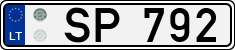 License plate of Lithuania, Trailers