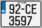 License plate of Ireland, Regular plates