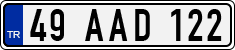 License plate of Turkey, Regular plates