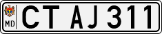 License plate of Moldova, Cars (1992)