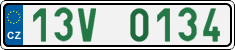 License plate of the Czech Republic, Oldtimers (2001)