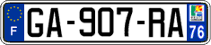 French license plate, SIV (ordinary)