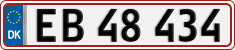 License plate of Denmark, Regular plates