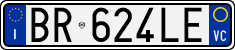 License plate of Italy, Cars (1994 year series)