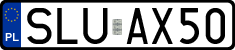 License plates of Poland, Regular car plates