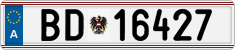 License plate of Austria, Official services and consulates