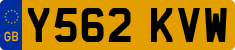 License plate of the United Kingdom, 1983 year system
