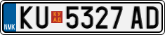 License plate of North Macedonia, Regular plates (2012)