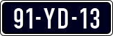 License plate of the Netherlands, Imported oldtimers (cars)