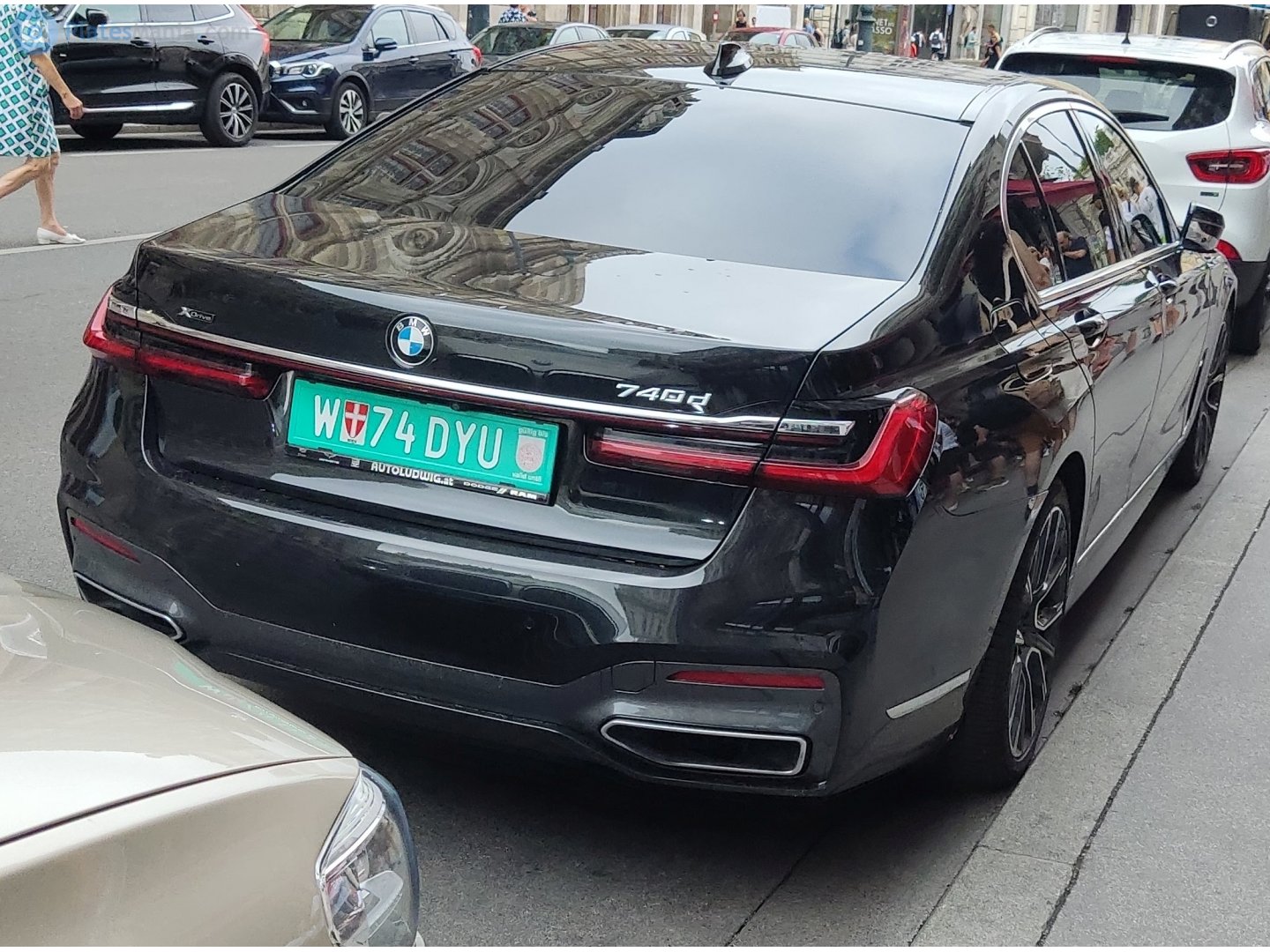 W 74 DYU, BMW 7 Series 6th gen (G11/G12), facelift, 2019–2022