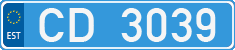 License plate of Estonia, Diplomatic