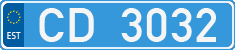 License plate of Estonia, Diplomatic