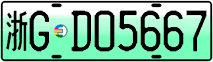 License plate of China, Electric vehicles