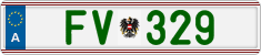 License plate of Austria, Official services and consulates