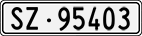 License plate of Switzerland, Cars