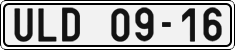 License plate of the Czech Republic, Cars (1960)