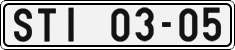 License plate of the Czech Republic, Cars (1960)