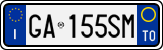 License plate of Italy, Cars (1994 year series)