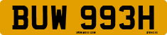 License plate of the United Kingdom, 1963 year system