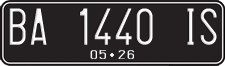 License plate of Indonesia, Regular plates