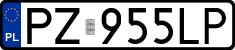 License plates of Poland, Regular car plates