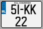License plate of Ireland, Regular plates
