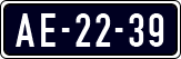 License plate of the Netherlands, Imported oldtimers (cars)