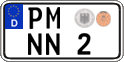 German license plate, Regular plates