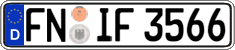 German license plate, Regular plates