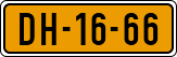 License plate of the Netherlands, Imported oldtimers (cars)