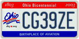 Ohio, AB12CD (Bicentennial)