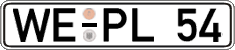 German license plate, Regular plates