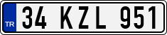 License plate of Turkey, Regular plates