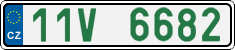 License plate of the Czech Republic, Oldtimers (2001)