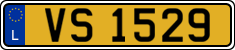 License plate of Luxembourg, 2003 year system