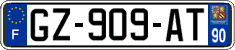 French license plate, SIV (ordinary)