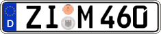 German license plate, Regular plates