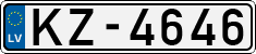 License plate of Latvia, Regular car plates