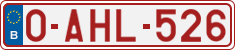 License plate of Belgium, Regular plates (2010)