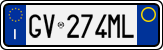 License plate of Italy, Cars (1994 year series)